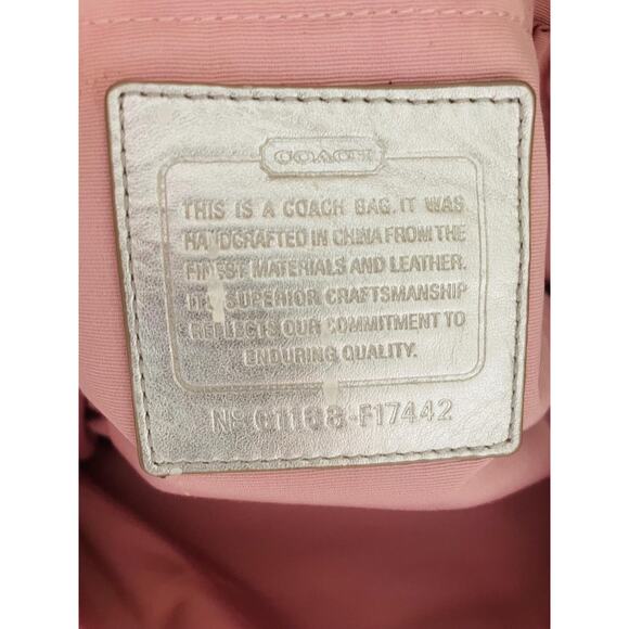 Vtg coach Large diaper bag canvas multicolored mosaic tote shoulder bag - Picture 10 of 10